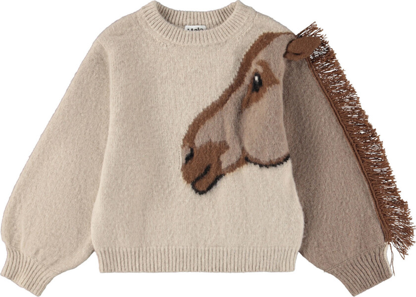 Gisela Genser I Ull Horse Knit Horse Knit 134/140 cm Brun 134/140 cm kvinne