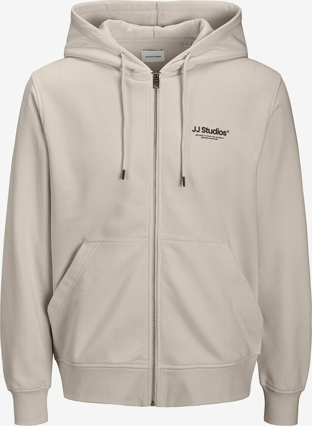 Hettegenser jjeSoho Sweat Zip Hood Pls - Grå