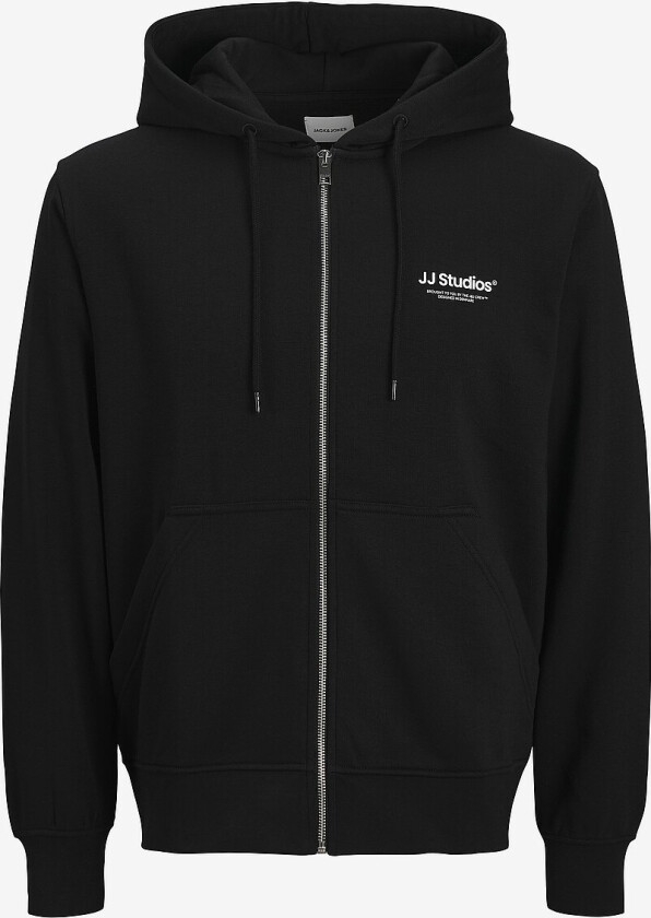 Hettegenser jjeSoho Sweat Zip Hood Pls - Svart