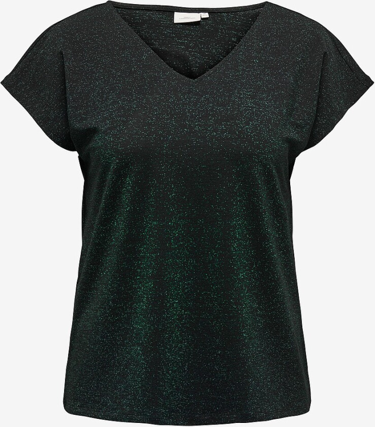Topp carGlimma S/S V-neck Top Jrs - Svart