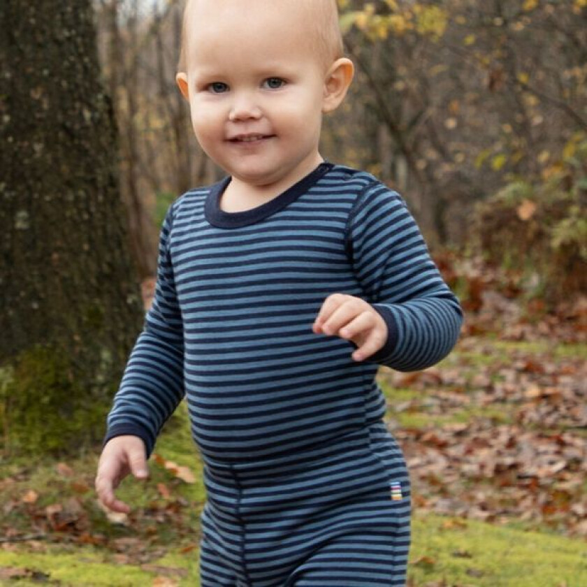 Body i Ull Stripe Blå