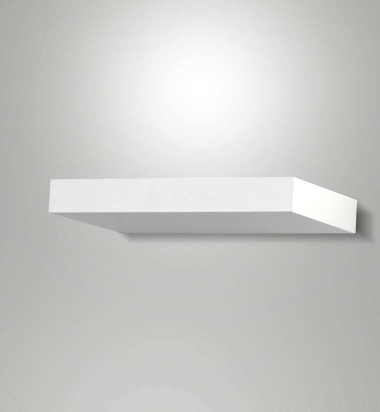 LED-vegglampe Guia, hvit, metall, 24 cm bred