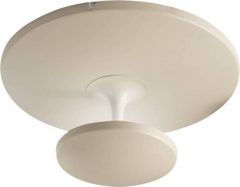LED-taklampe Conrad, sandfarget, Ø 50 cm, metall, dimbar