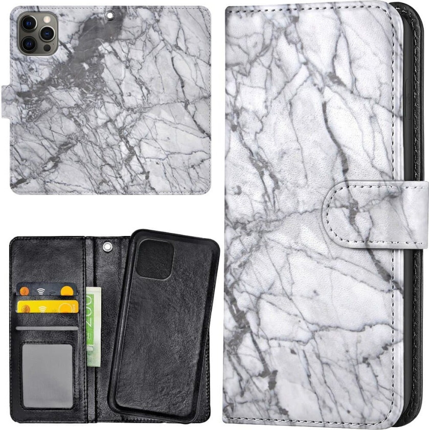 iPhone 16 Pro - Lommebok Deksel Marmor