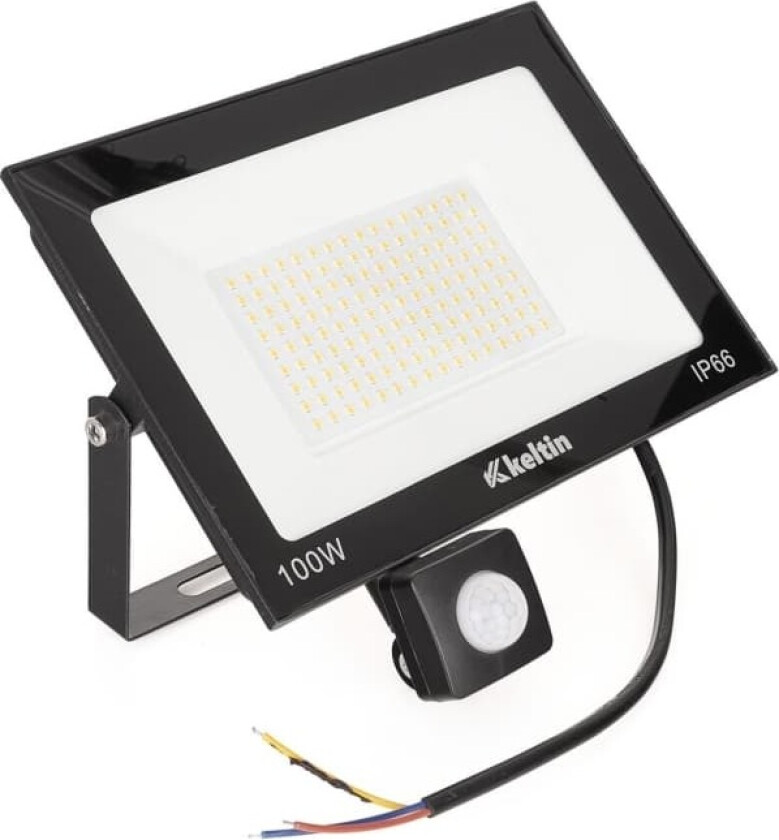 100W LED-flomlys med bevegelsessensor – nøytral hvit farge 4500K (10)