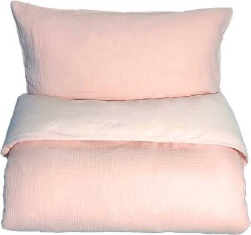 Little Wave Sengesett 100x130, Lyserosa - Sengesett - 100% Bomull