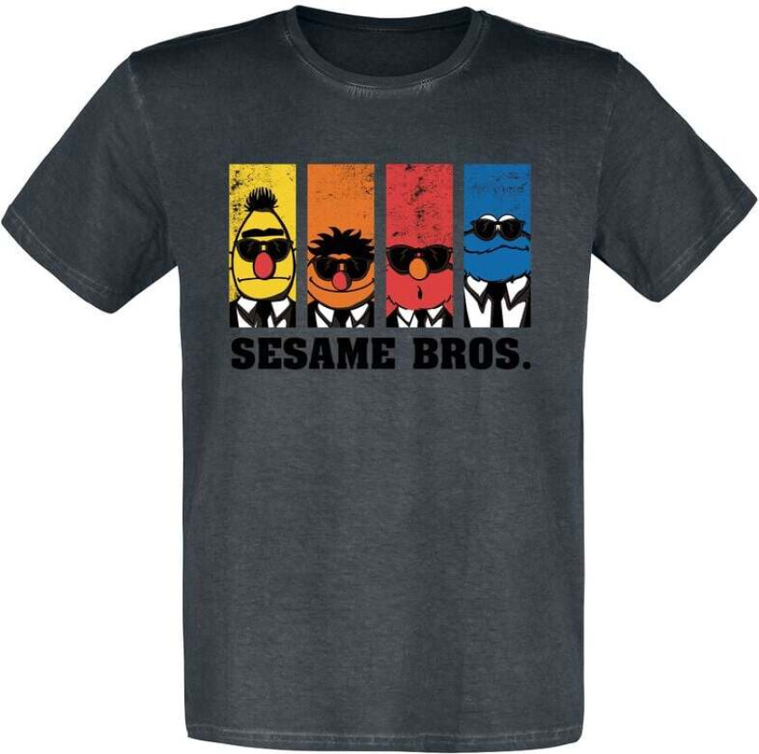 T-skjorte - Sesame Bros. - M til 5XL - Herrer - svart