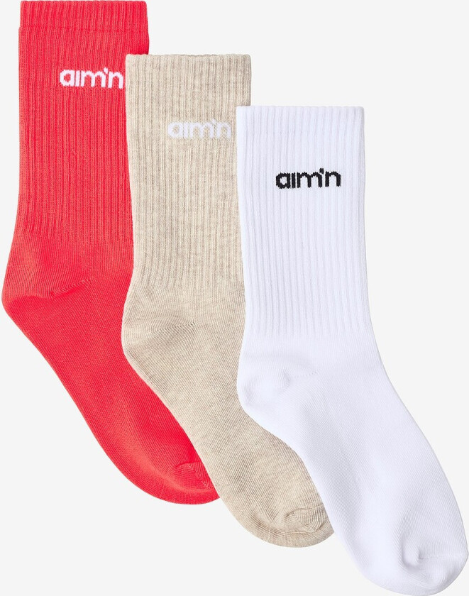 Sokker Logo Socks 3-pakning - Hvit
