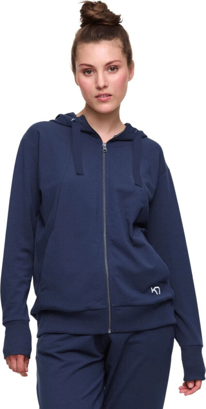 Traa Lounge Full Zip Hoodie, hettejakke, dame Marin