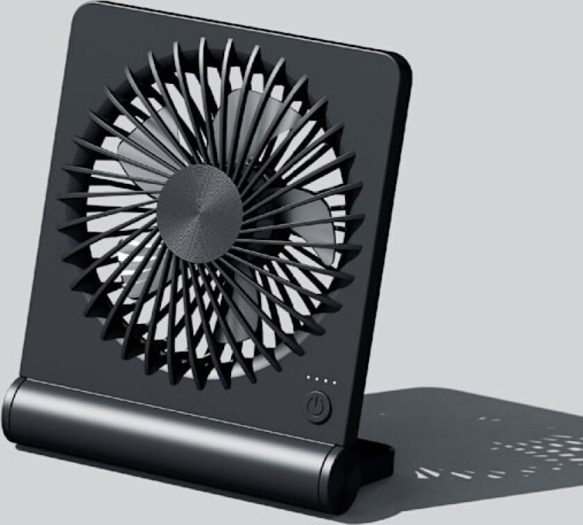 USB-vifte, Sterk Vind, Ultra Stille Liten Bordvifte 220° Tilt Sammenleggbar 3 Hastigheter Justerbar USB-C Ledningsdrevet Personlig Vifte Bord