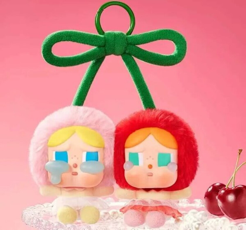 Ny Crybaby Action Figur Vinyl Base Dukke Hengende Kort Søt Elsker Deg Kirsebær Multi Karakter Anheng for Love Cry Serien T250327.Ca