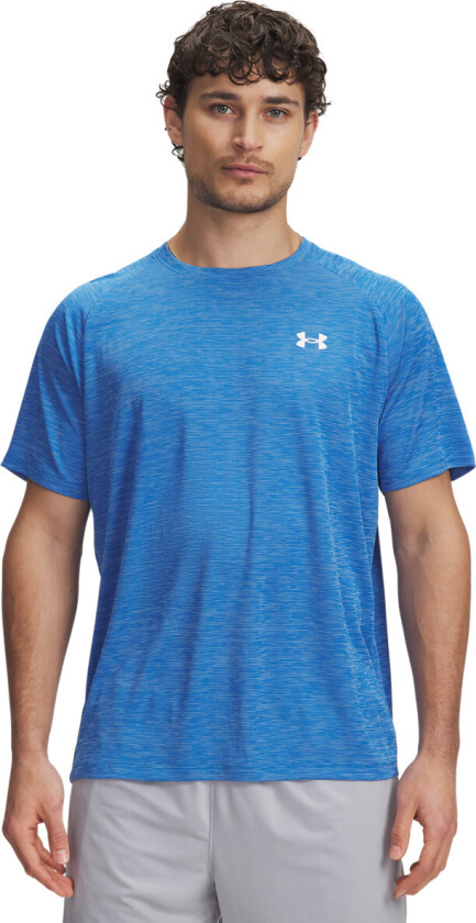 Men's UA Tech Textured Short Sleeve Blue Atlantis
