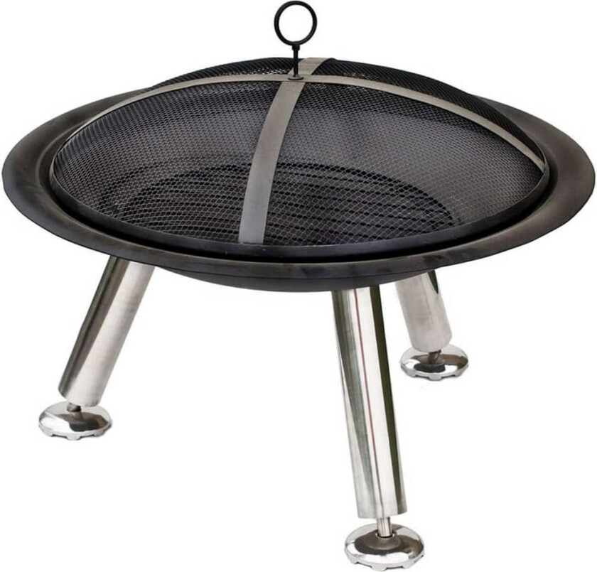 Bålfat Chicago svart stål 75 cm 85013