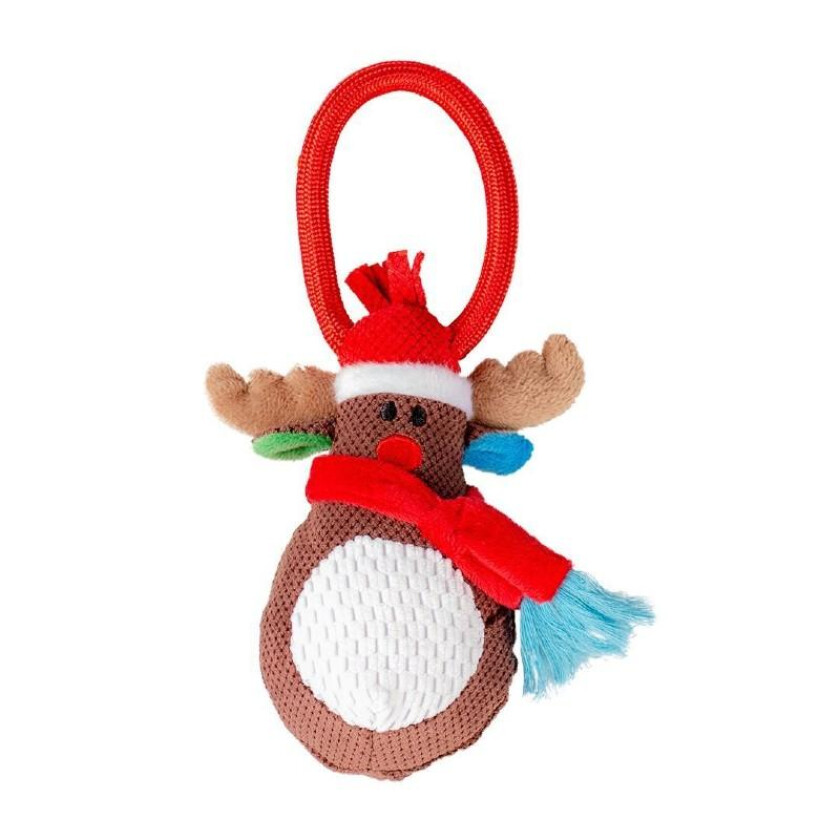 XMas Reindeer loop Hundeleke 22 x 12 x 7 cm