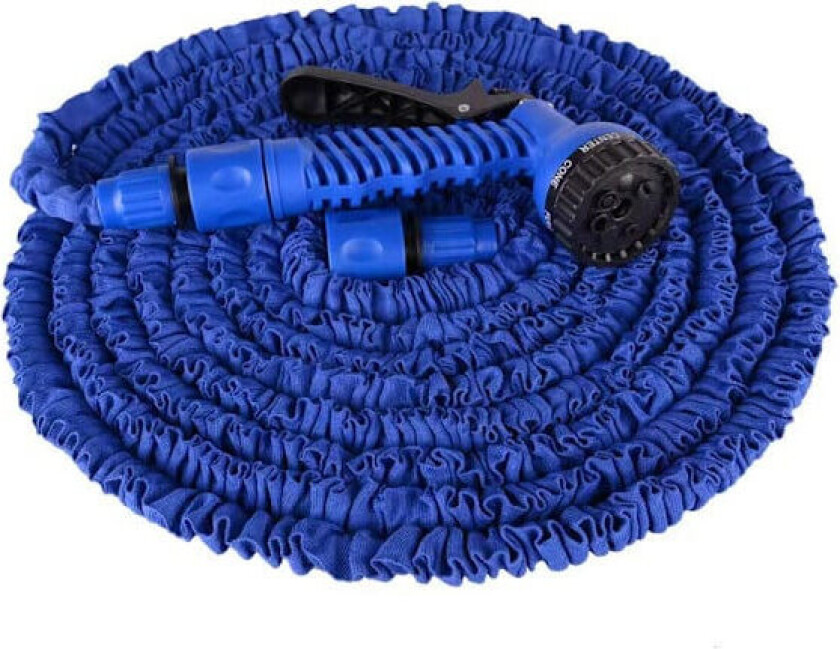 (Tidsbegrenset kampanje) 45m Magic Hose ekspanderende vannslange / hageslange Blå Blå 45m Blå