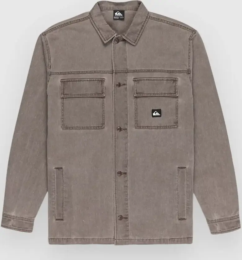 Mohab Washed Twill Skjorte brun