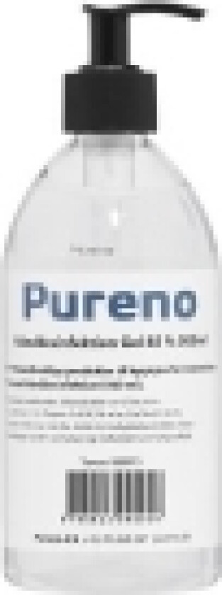 Pureno håndsprit 500ml - Gel 85% alkohol, m/pumpe