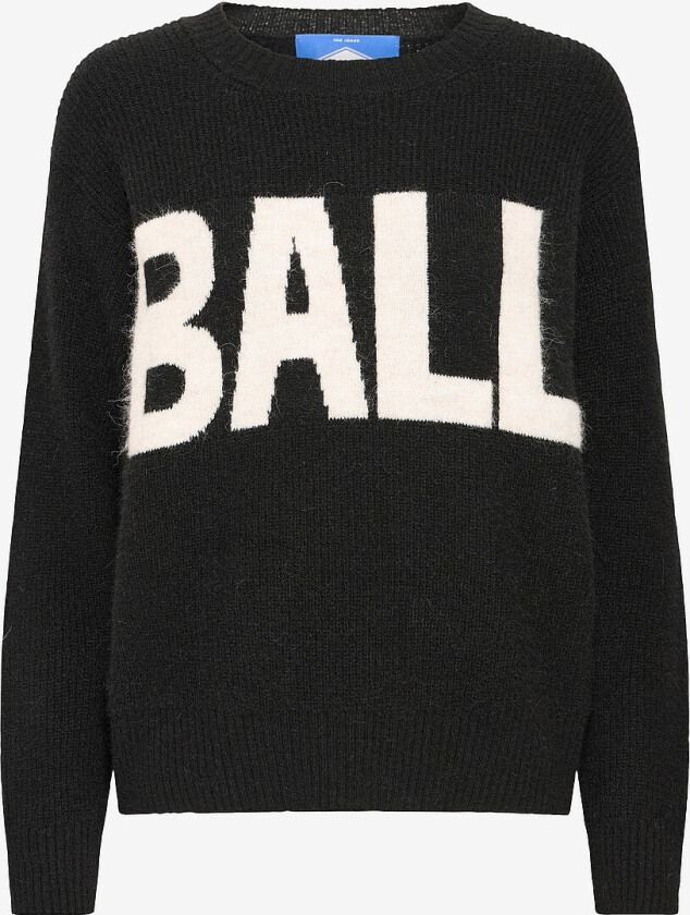 Pullover baStacy Rib Logo - Svart