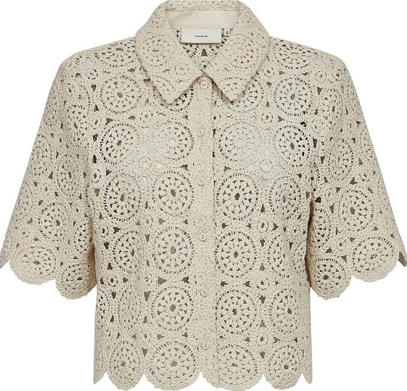 Topp cmCrochet-shirt - Natur