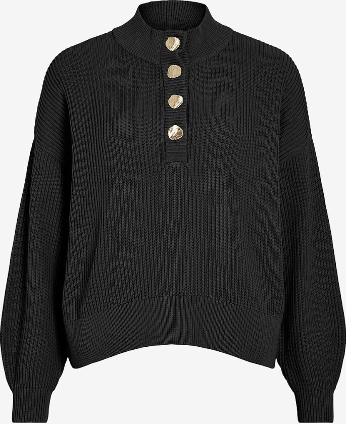 Pullover viChing Crew Neck L/S - Svart