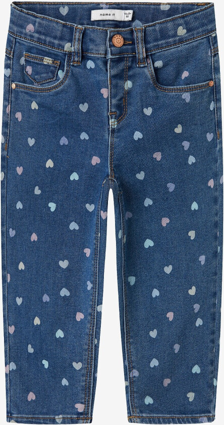 Jeans nmfBella Mom Shaped Jeans 3555-on - Blå