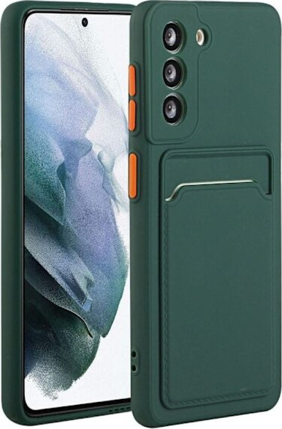 Deksel med Kortholder til Samsung Galaxy S23 - Midnight Green