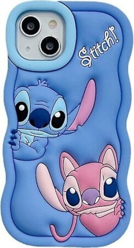 iPhone 6/7/8/XR/11/12/13/14/15 Deksel, Lilo & Stitch Myk Silikon Søtt Telefonbeskyttelsesdeksel iPhone 12