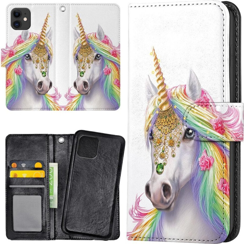 iPhone 11 - Lommebok Deksel Unicorn/Enhjørning