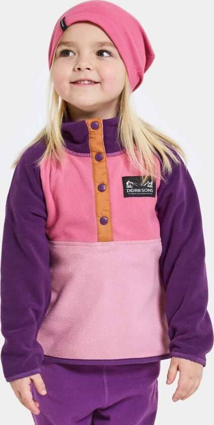 Monte Fleecegenser, Light Heather Pink, 120 - Fleecejakker & Fleecegensere - Polyester,Polyamid