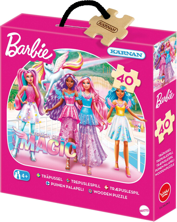 Kärnan Barbie Trepuslespill 40 Brikker - Barnepuslespill - Tre