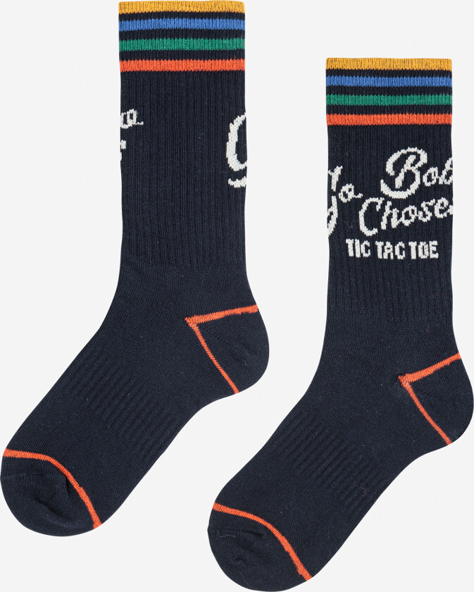 Go Bobo Navy Lange Sokker Midnight Blue Midnight Blue 32-34 EU Blå 32-34 EU mann