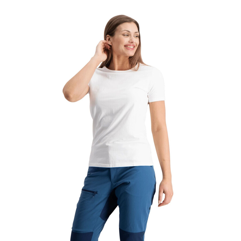 Basic Tee Round Neck, t-skjorte dame Snow White