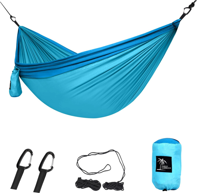 Double hammock, hengekøye Clear blue