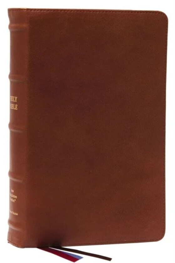 NKJV, End-of-Verse Reference Bible, Personal Size Large Print, Premium Goatskin Leather, Brown, Prem av Thomas Nelson