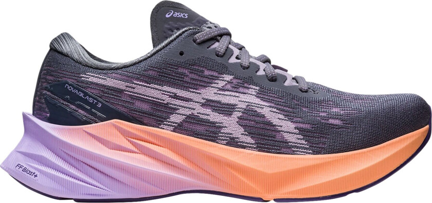 Asics Novablast 3, løpesko dame METROPOLIS/DUSK VIOL