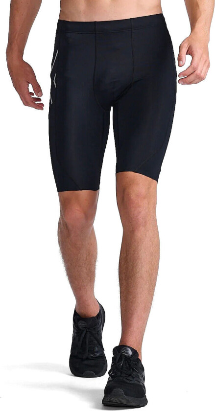 2xu Aero Compression Shorts Herre Black/Silver Reflective XL