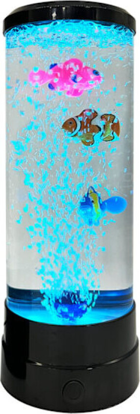 Lava Lampe Fantasy Nattlampe og 3 Fisk Maneter Lampe LED Akvarium Lava Nattlampe med USB Barn Voksne Hjem Soverom Kontor Dekorativ Gave