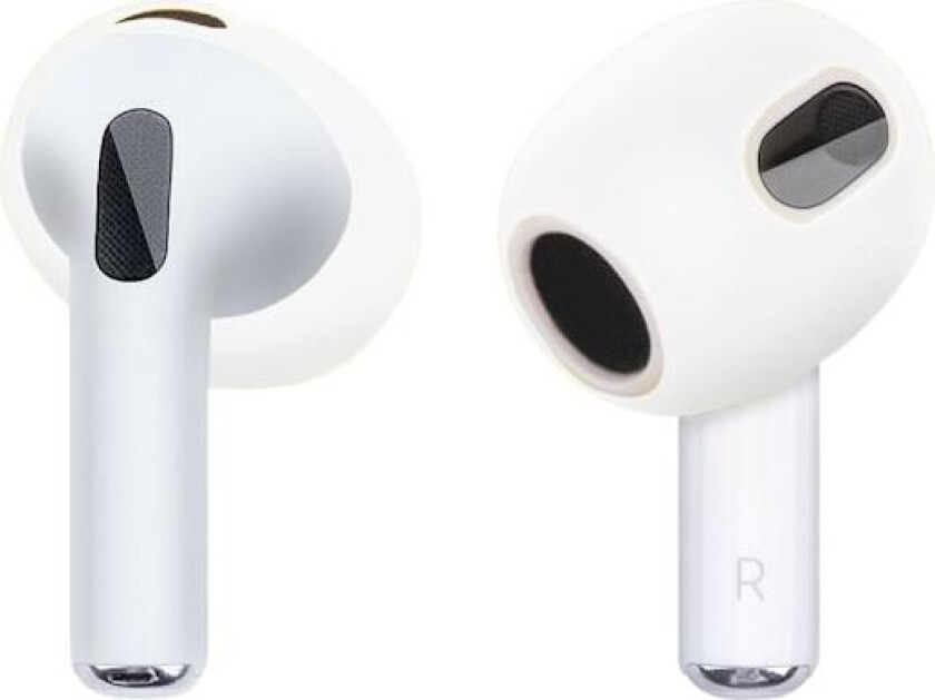 1 par AirPods 3 silikondeksel - Gjennomsiktig Hvit