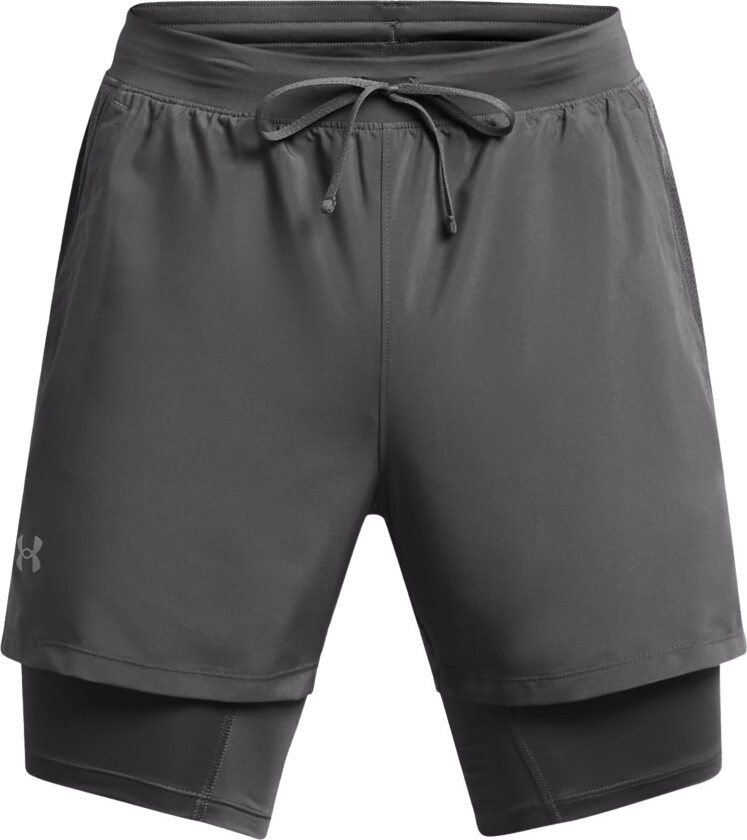 Men's UA Launch 5'' 2-In-1 Short Gray