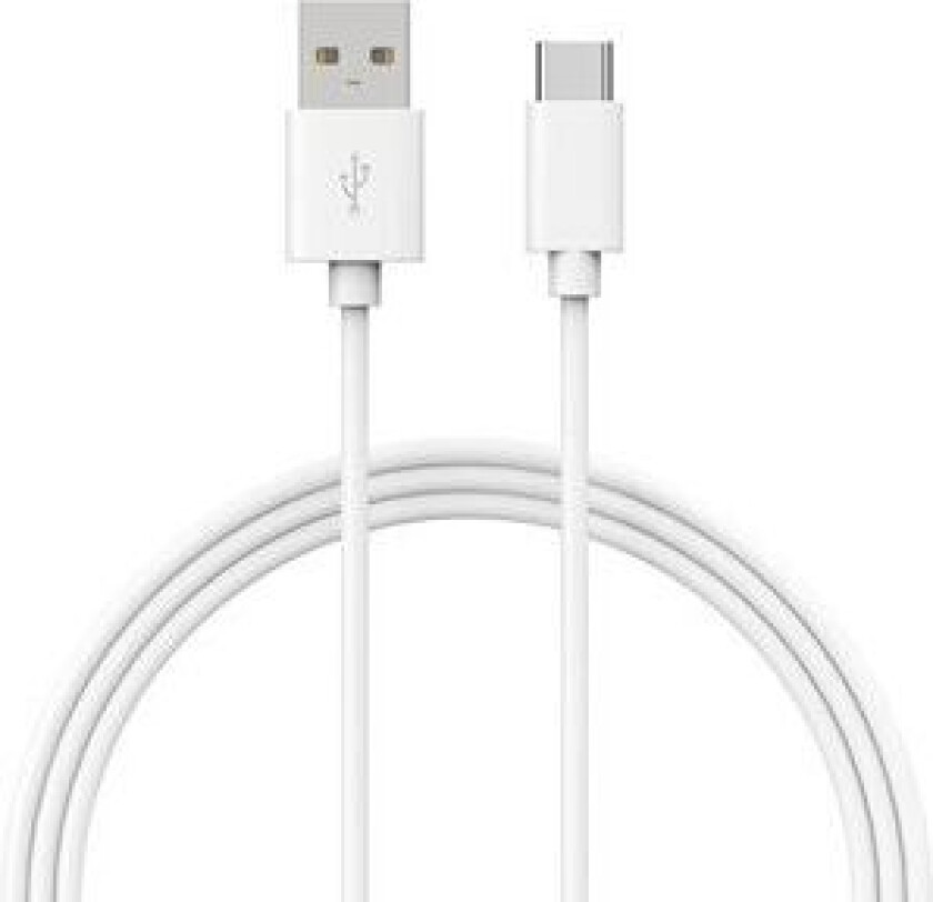 Bilde av USB-A - USB-C 3A 60W White 0,5m