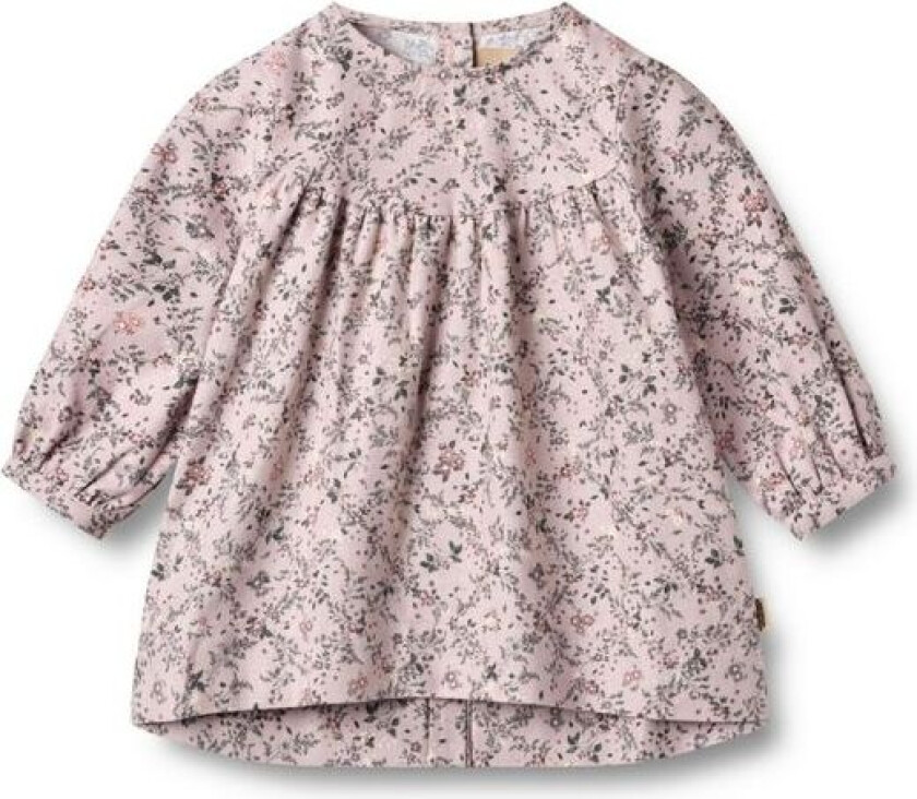 Kjole Baby Fenja Lilac Checked Flowers