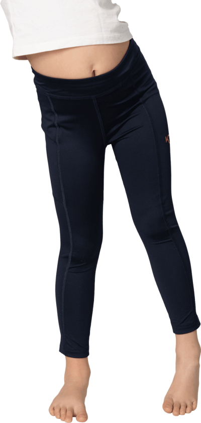 Nina High Waist Tights, treningstights, barn DARK NAVY BLUE