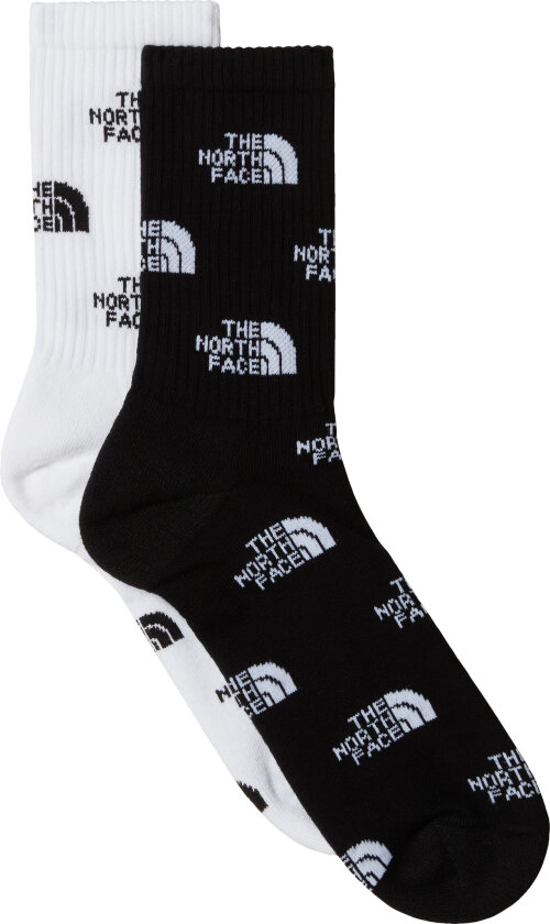 Everyday Crew Logo Socks - 2p TNF Black/TNF White