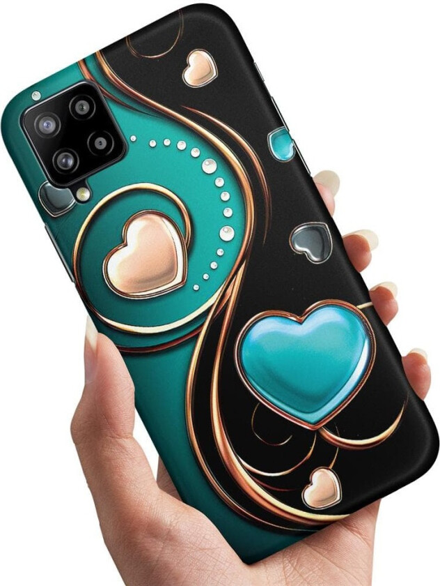 Samsung Galaxy A12 - Deksel/Mobildeksel Hjerter