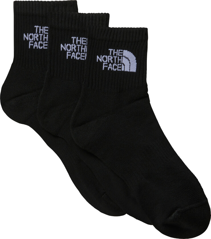 Multi Sport Cush Quarter Sock 3p TNF Black