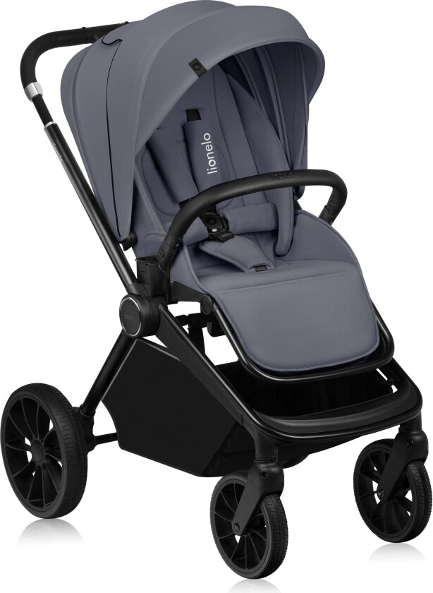 MIKA Plus Sportsvogn, Grey Stone - Vendbar Sittedel - Polyester