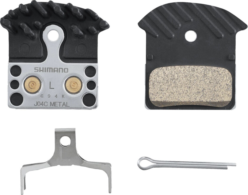 Bilde av Brake pads XTR-Deore metal w/cooling ribs, bremseklosser Black