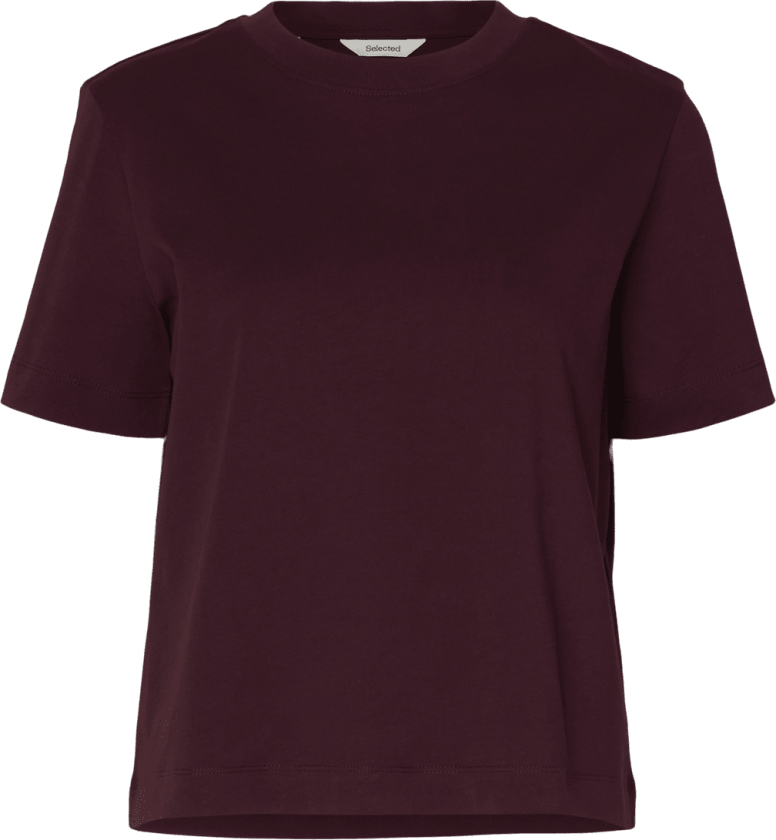 Selected Femme Essential Boxy T-skjorte - Fig - S