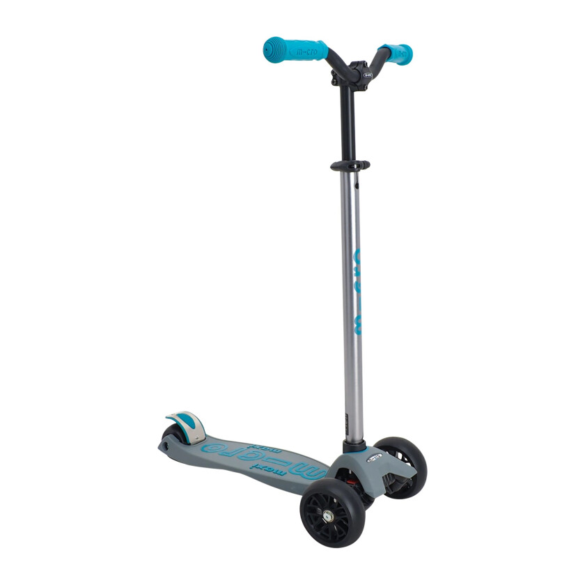 Maxi deluxe pro Grey/aqua 3 scooter, sparkesykkel barn Grey/Aqua