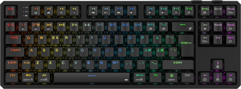 Cyclops Pro TKL trådløst gamingtastatur, svart